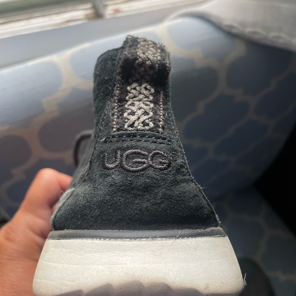 UGG men’s casual lace up shoes in black/grey size 10 - Picture 3 of 4